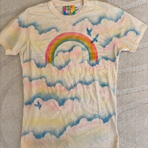 RARE Big Bud Press Rainbow Clouds Airbrush T-shirt
